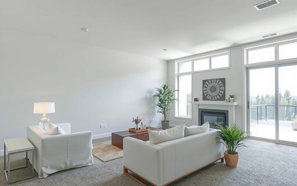 Po úklidu obývacího pokoje