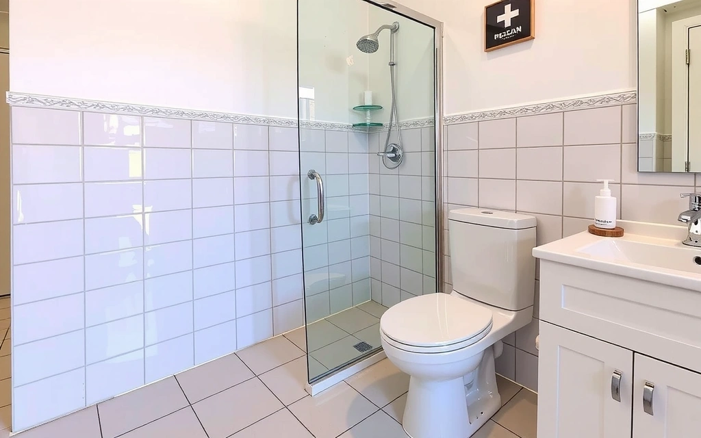 Čistá a dezinfikovaná koupelna