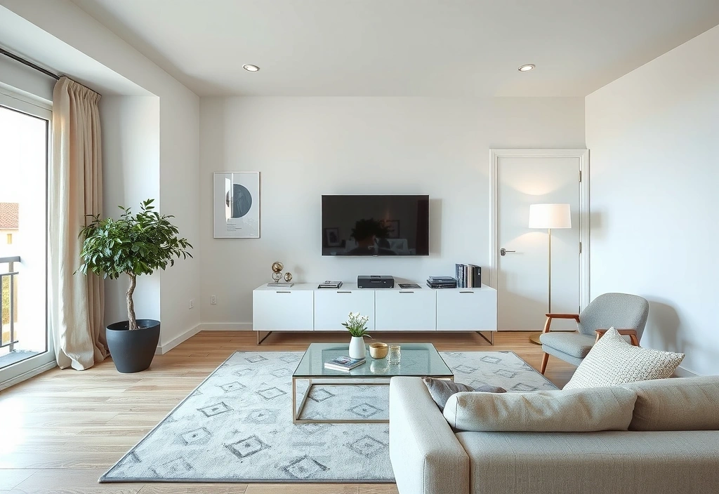 Úklid moderního bytu v centru Prahy