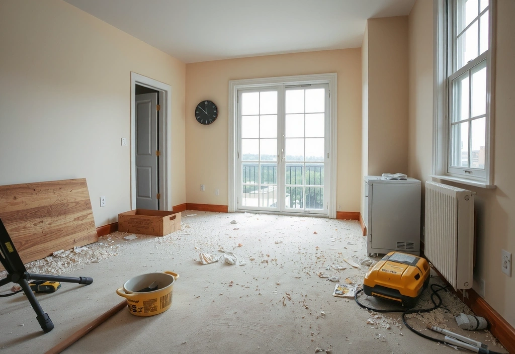 Úklid po rekonstrukci bytu