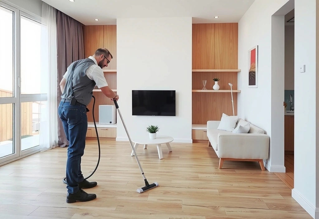 Ilustrace úklidu bytu a domu