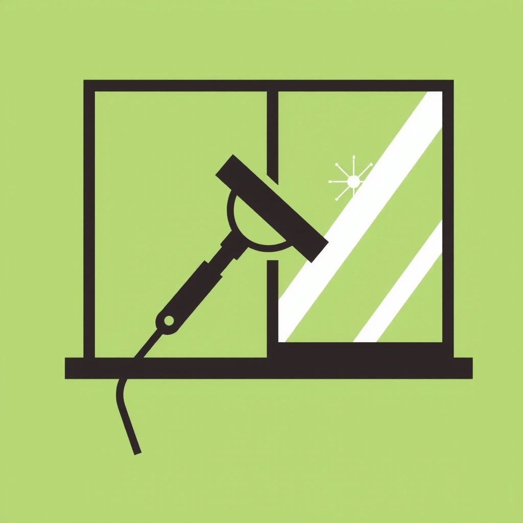 Ilustrace mytí oken