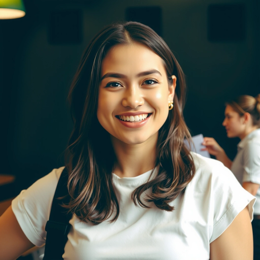 Portrét spokojené klientky Lucie Dvořákové